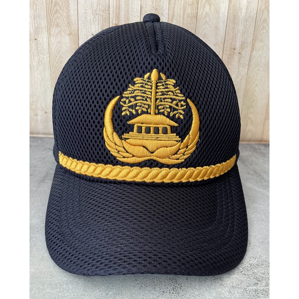 Topi Jaring Korpri PNS Golongan 2 (Biru Dongker) - Topi Korpri Golongan 2 - Topi Jaring - Topi PNS