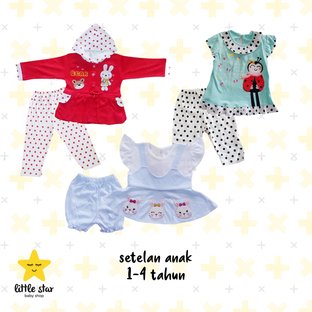 Walton Setelan Anak Perempuan | Set Baju Topi Anak Cewek | Hoodies Anak Girl