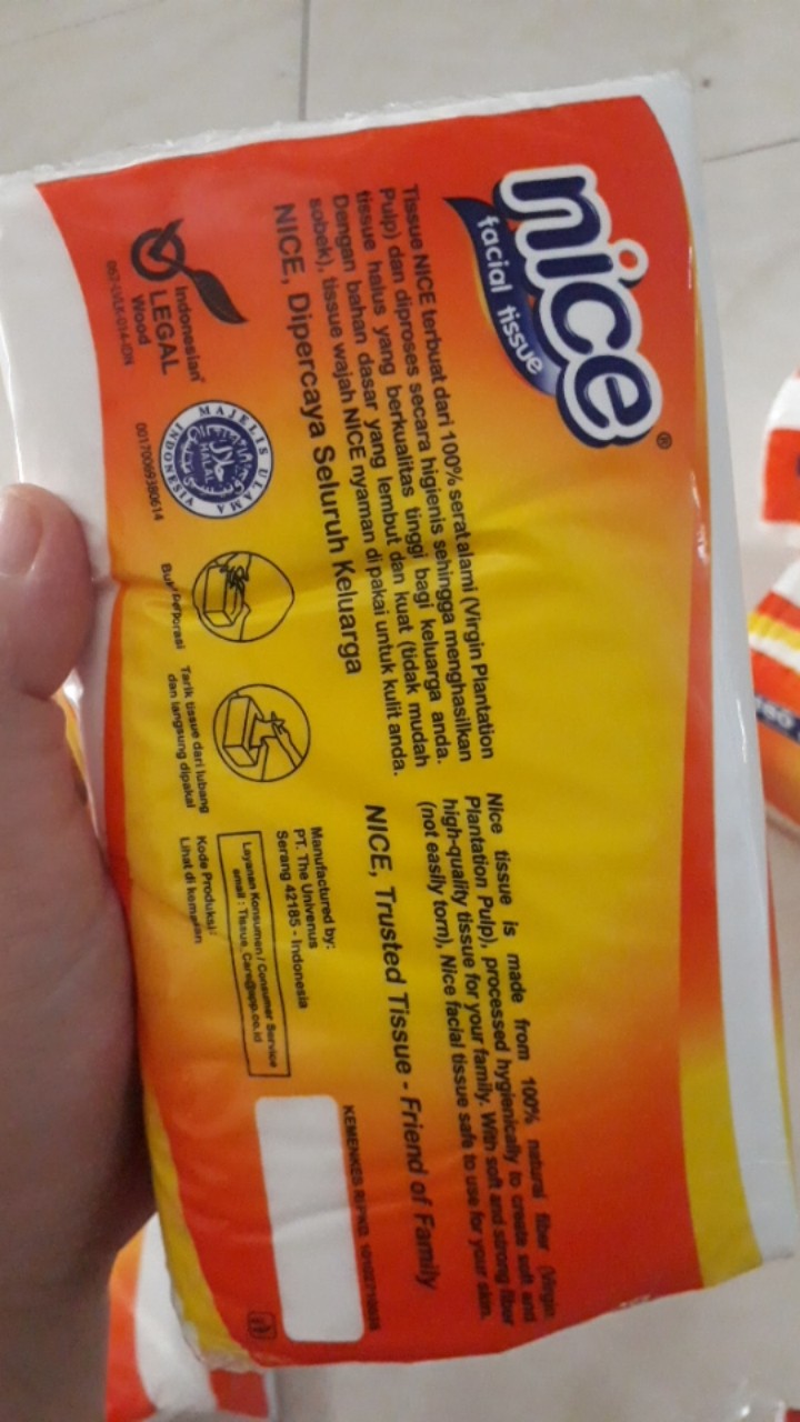 Nice Tissue Softpack 180 Sheet