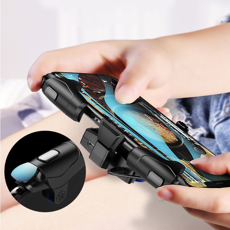 Btsg Mobile Game Controller For Knives Out Physical Mapping Turbo Fire- Tombol Tujuan Gamepad Smartphone