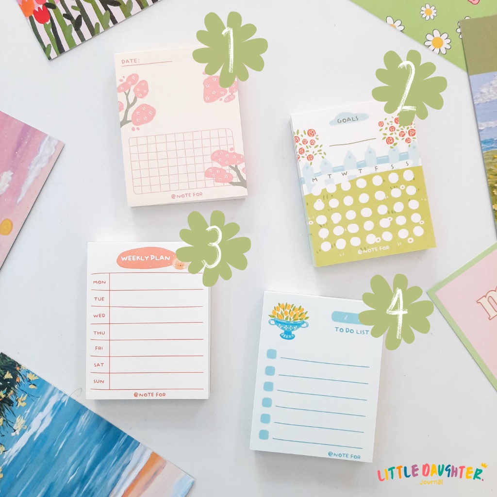 

Note Memo Pad Colorful Series To Do List Notes Jorunaling Scrapbook