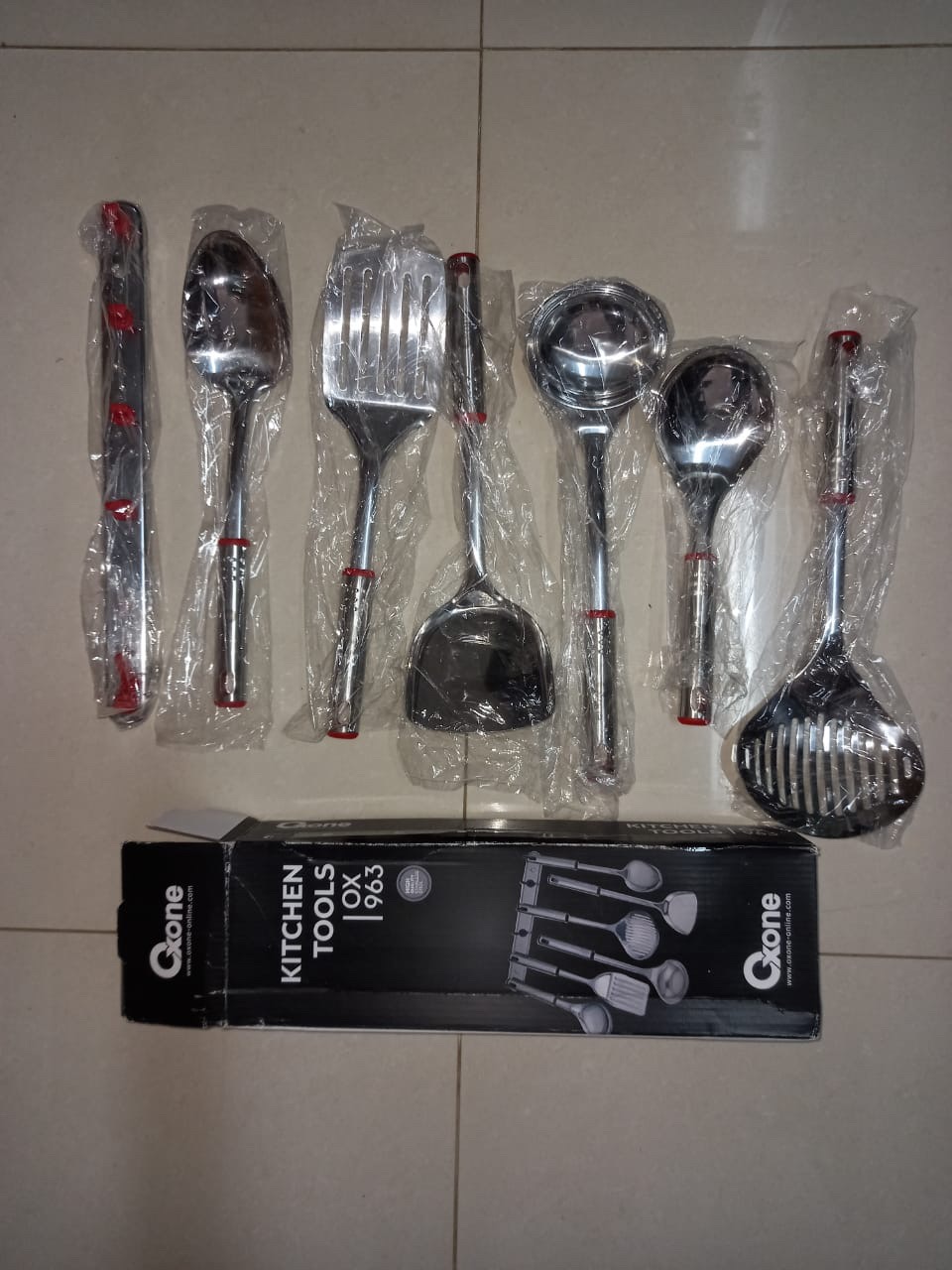 Oxone Qx963 Set Spatula Sutil Stainless Kitchen Tool Set