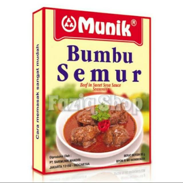 

Munik bumbu Semur