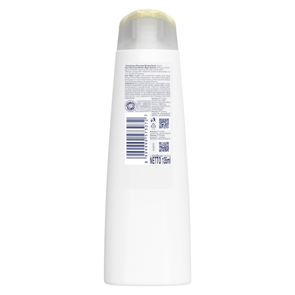 Dove Serum Shampoo Perawatan Rambut Rusak Damaged Hair