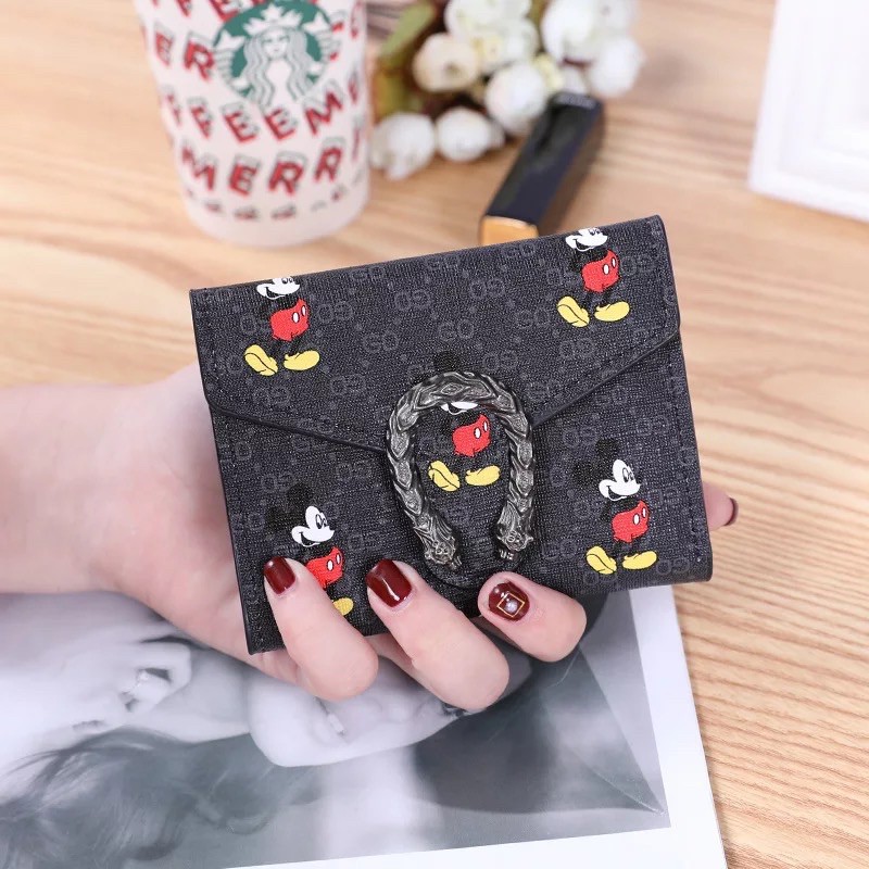 TI 3084 - DOMPET LIPAT WANITA IMPORT MURAH DOMPET KOREA MICKEY - E