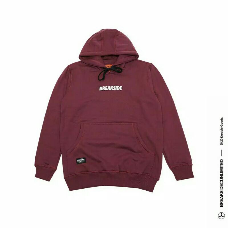 Breakside Sweater Hoodie ( Maroon type B9)