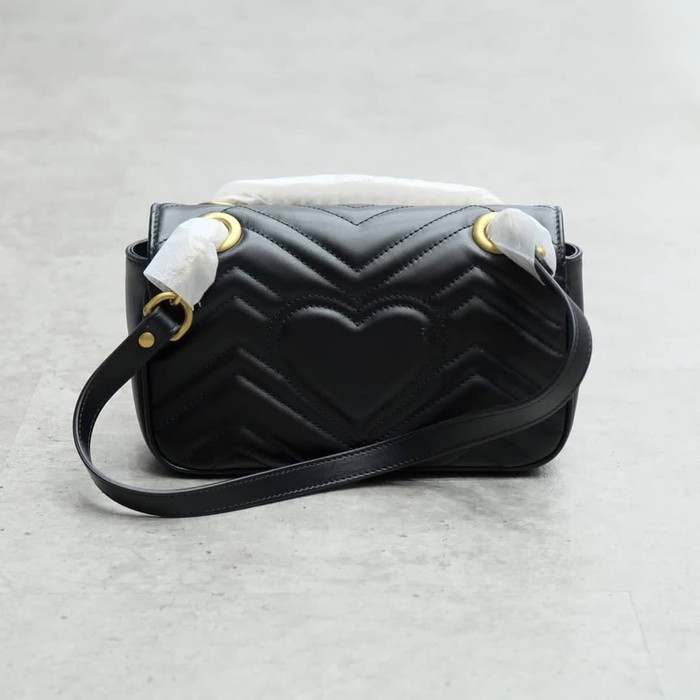 GG Marmont Mini Cross-body Bag - Black 100% Authentic