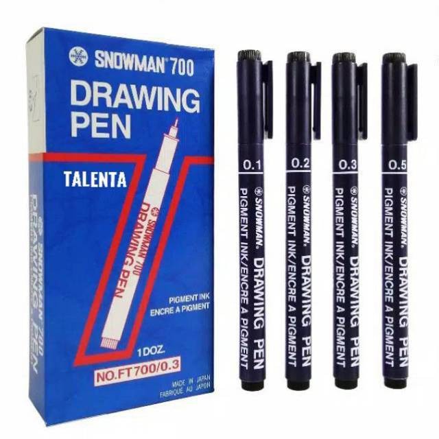 

Gramedia Bengkulu-SNOWMAN DRAW.PEN FT700-02 BLK