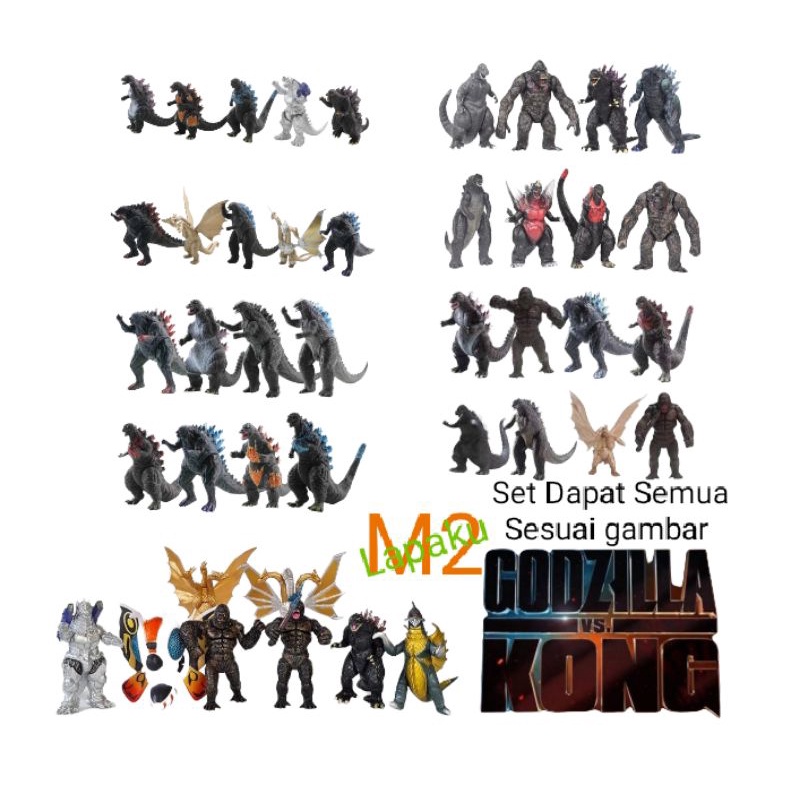 ACTION FIGURE KONG VS GODZILLA/MAINAN FIGURE GODZILLA