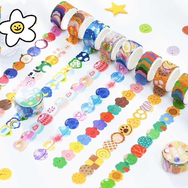 100 pcs washi stiker karakter lucu