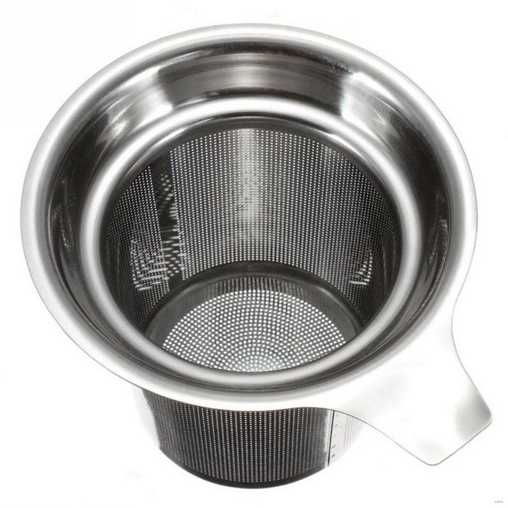 [READY STOCK] Tea Strainers Tea Leaves Separator Funnel Round Edge Single-Wire Mesh Filter Stainless Steel