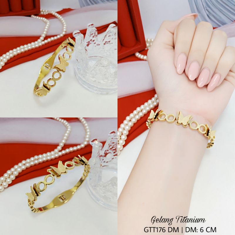 Gelang Titanium Wanita GTT176 DM