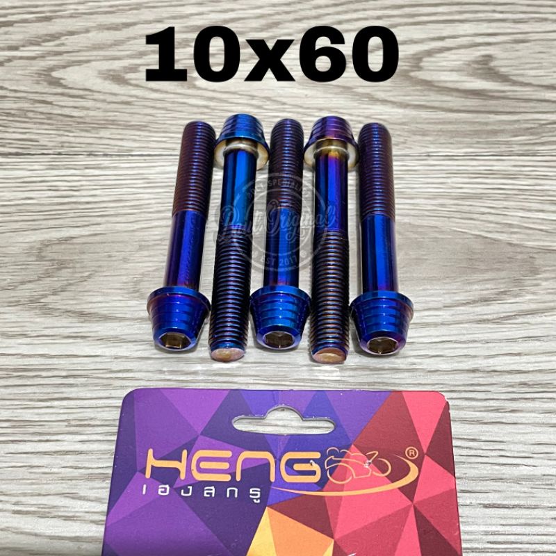 baut probolt kerucut blue 10x60 drat 14 panjang 6cm original heng