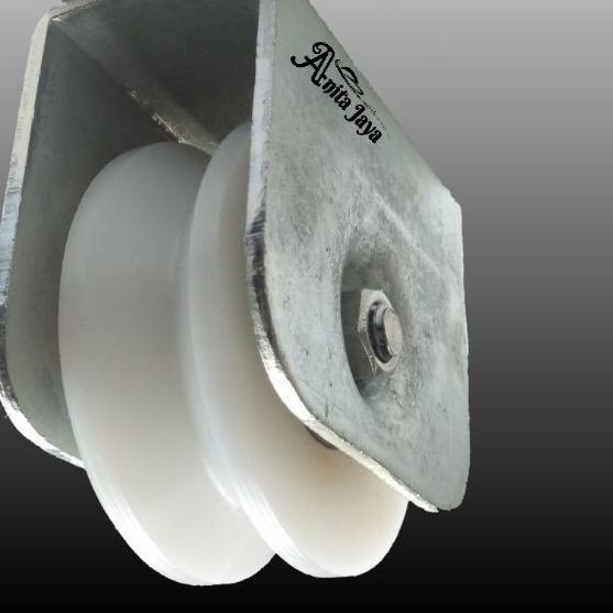 roda pagar nilon 7cm roda pintu gerbang