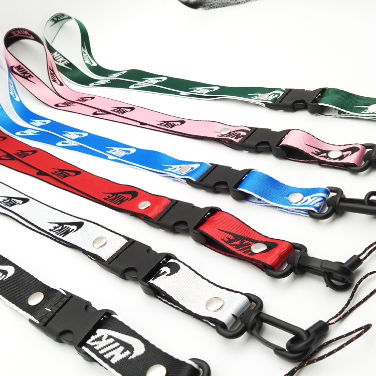 6 Warna Tali Pemegang Lencana ID Leher Lanyard Untuk Kamera &amp; Ponsel Case Sling dengan Tombol Cepat Dilepas Nyaman Dan Tahan Lama