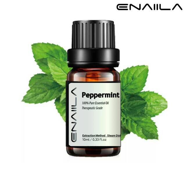 Enaiila Peppermint Essential Oil 10ml Pure 100 Minyak Daun Mint Shopee Indonesia