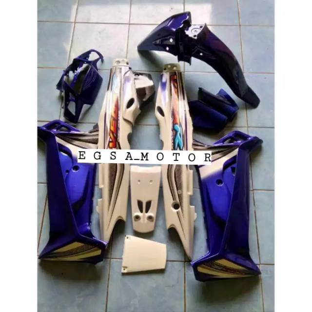 Full Body Halus Yamaha Vega R Lama, Warna Biru Putih