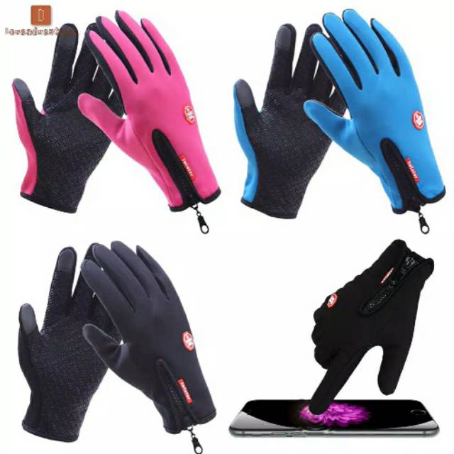 Sarung Tangan Universal Outdoor Pengendara Olahraga Sepeda Gloves Olah raga Motor Touchscreen