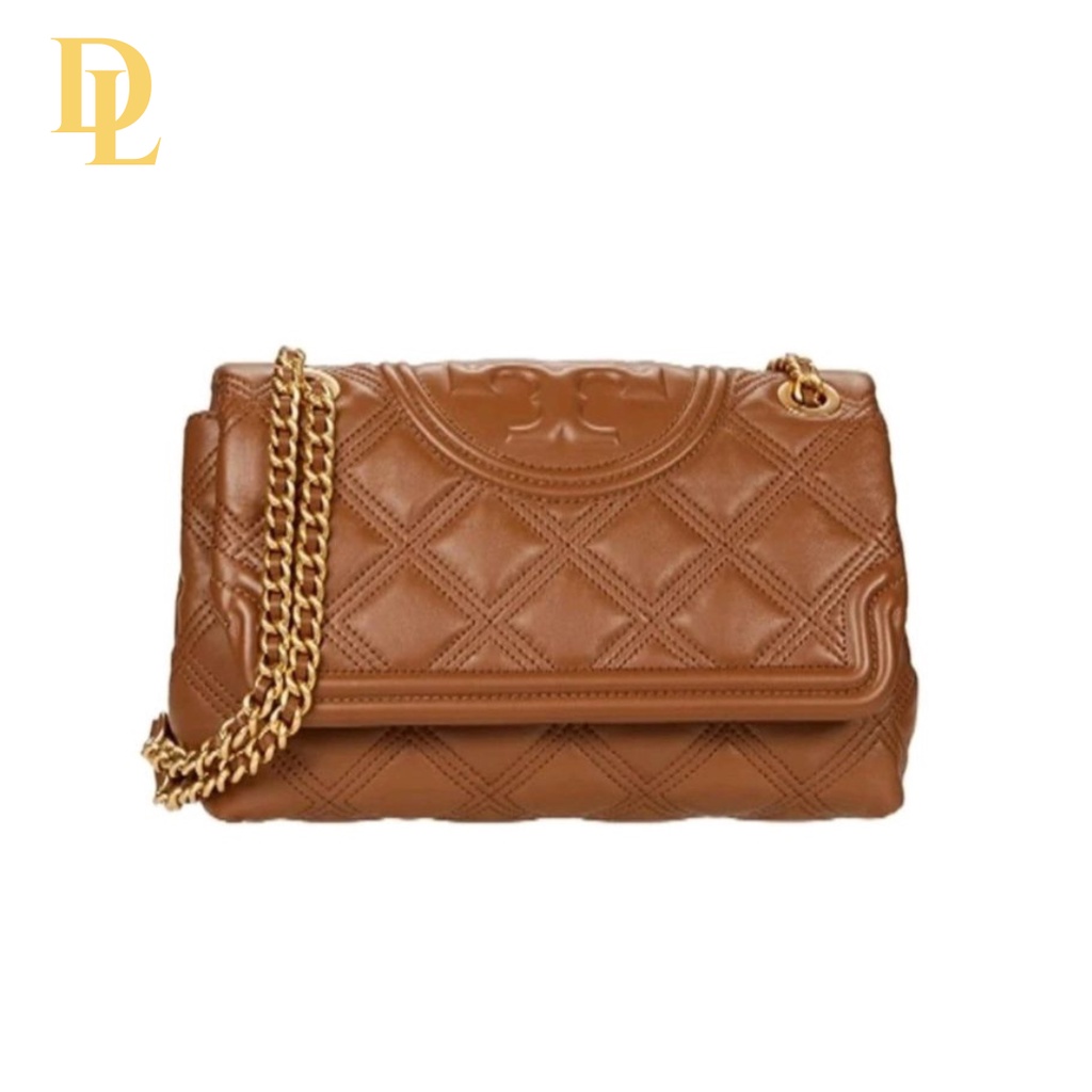 Tory Burch Fleming Soft Convertible Shoulder Bag Brown 27 cm