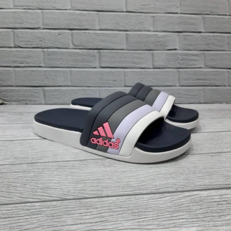 sandal pria dan sandal wanita slip on adidas putih fashion casual