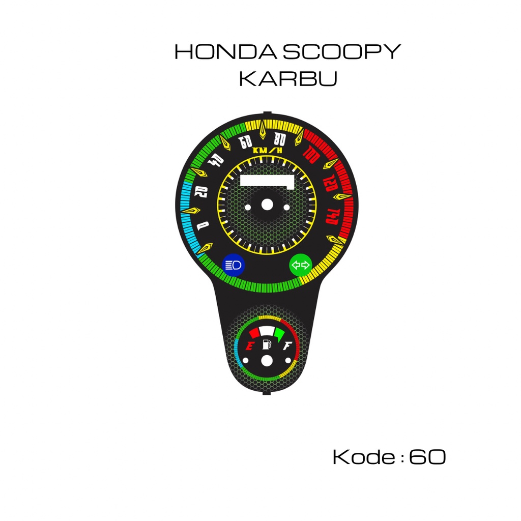 Papan panel Speedometer Honda Scoopy Karbu