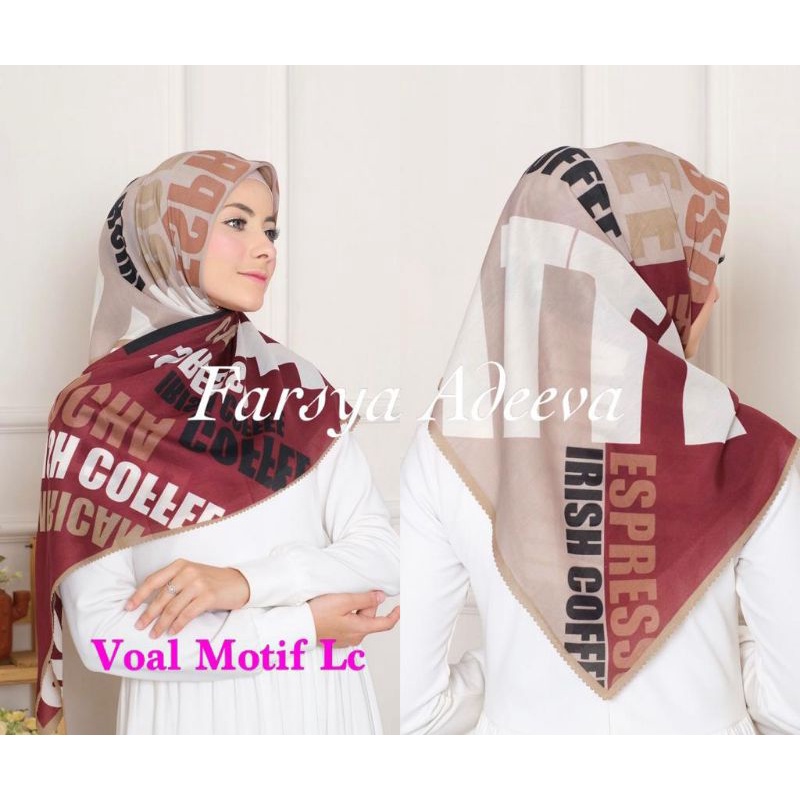 hijab koran/jilbab koran/kerudung koran/denay koran||park 1-Coffe merah