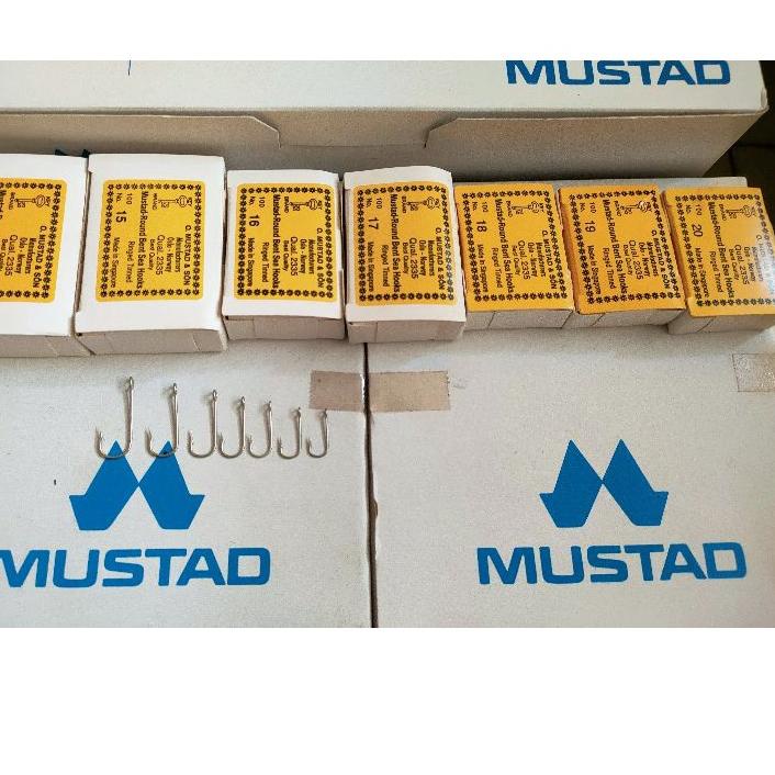 ✮ Kail Pancing Mustad Original Mata kail pancing mustad cap kunci no.14 sampai 20 ♗