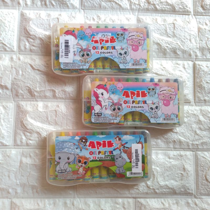 

Oil pastel Apik 12 Colors/Crayon Apik 12 warna / Krayon Apik 12 Warna