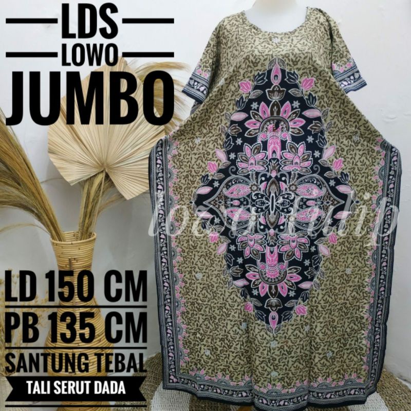 Daster jumbo kekinian motif bunga terbaru