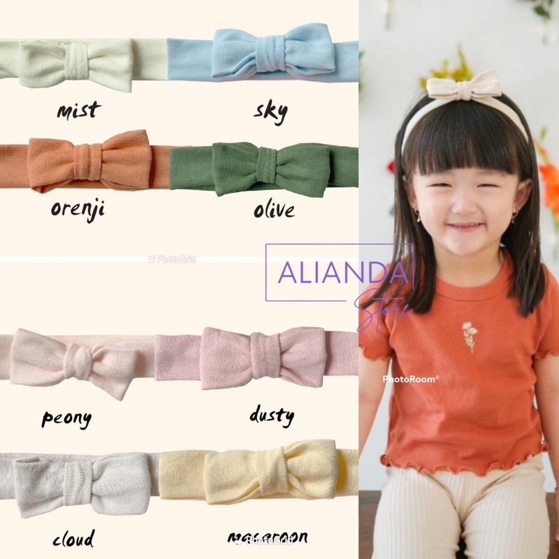 

BOHOPANNA - LEA BOW - BANDANA PITA - BANDANA BAYI - BANDANA ANAK