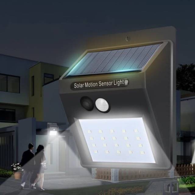 Lampu Solar Powered Led Wall Light