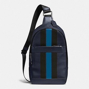 NWT Coach Polgan Mens F72226 - Charles Pack Leather Midnight