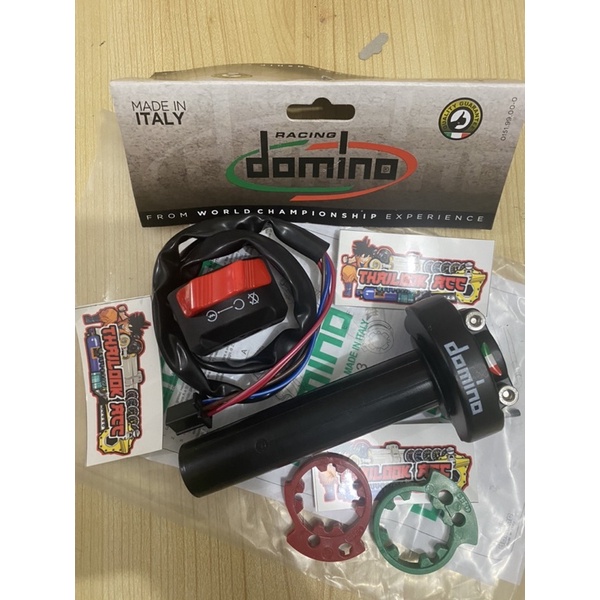 Slongsong Gas Spontan 2 Tali Kabel Gas Aktif Domino plus Saklar Kanan XABRE Starter KTC all motor