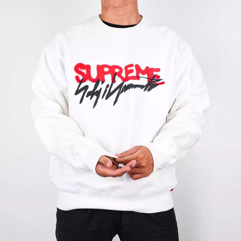 Supreme Crewneck Yohji Yamamoto White