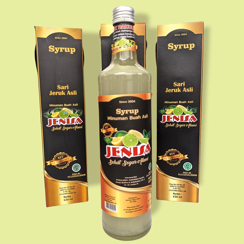 

JENISA sirup Jeruk Lemon asli alami 620ml khas kuningan