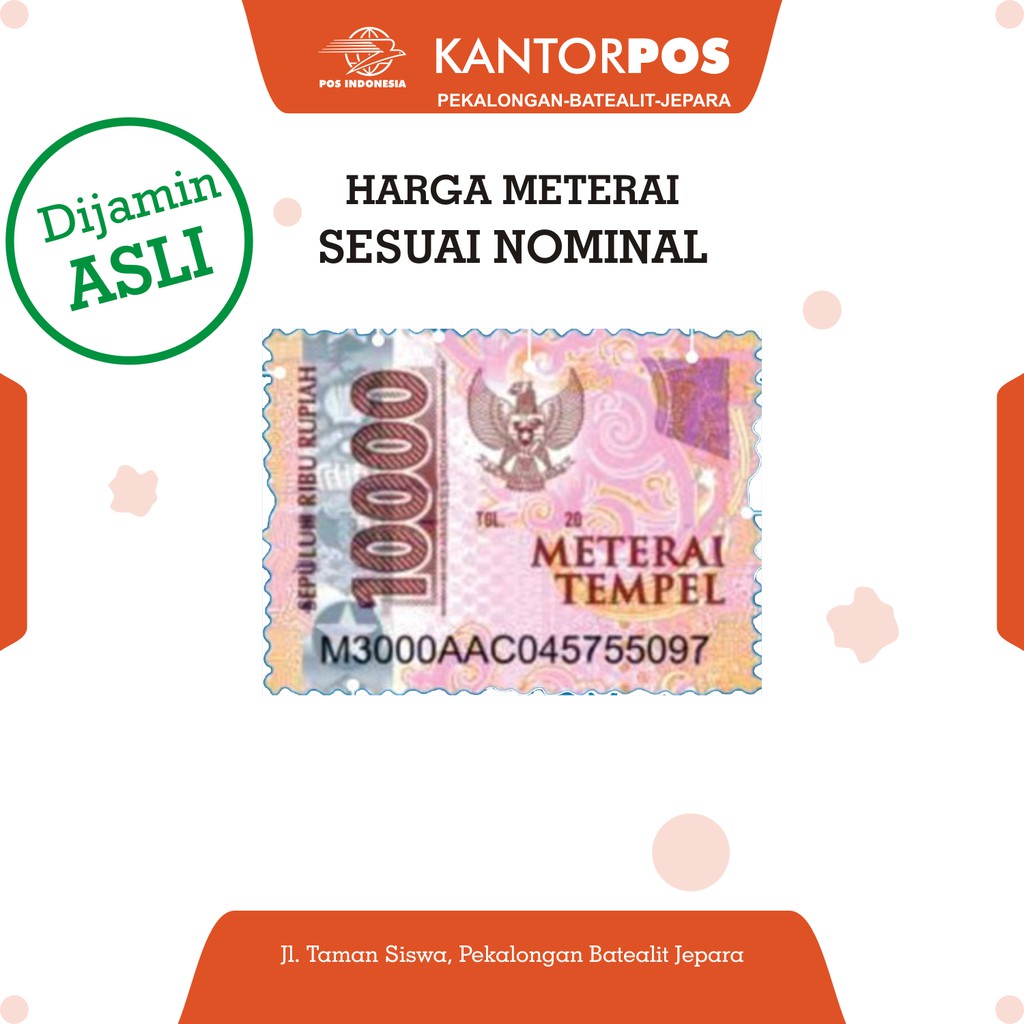 Harga Materai Terbaik April 21 Shopee Indonesia