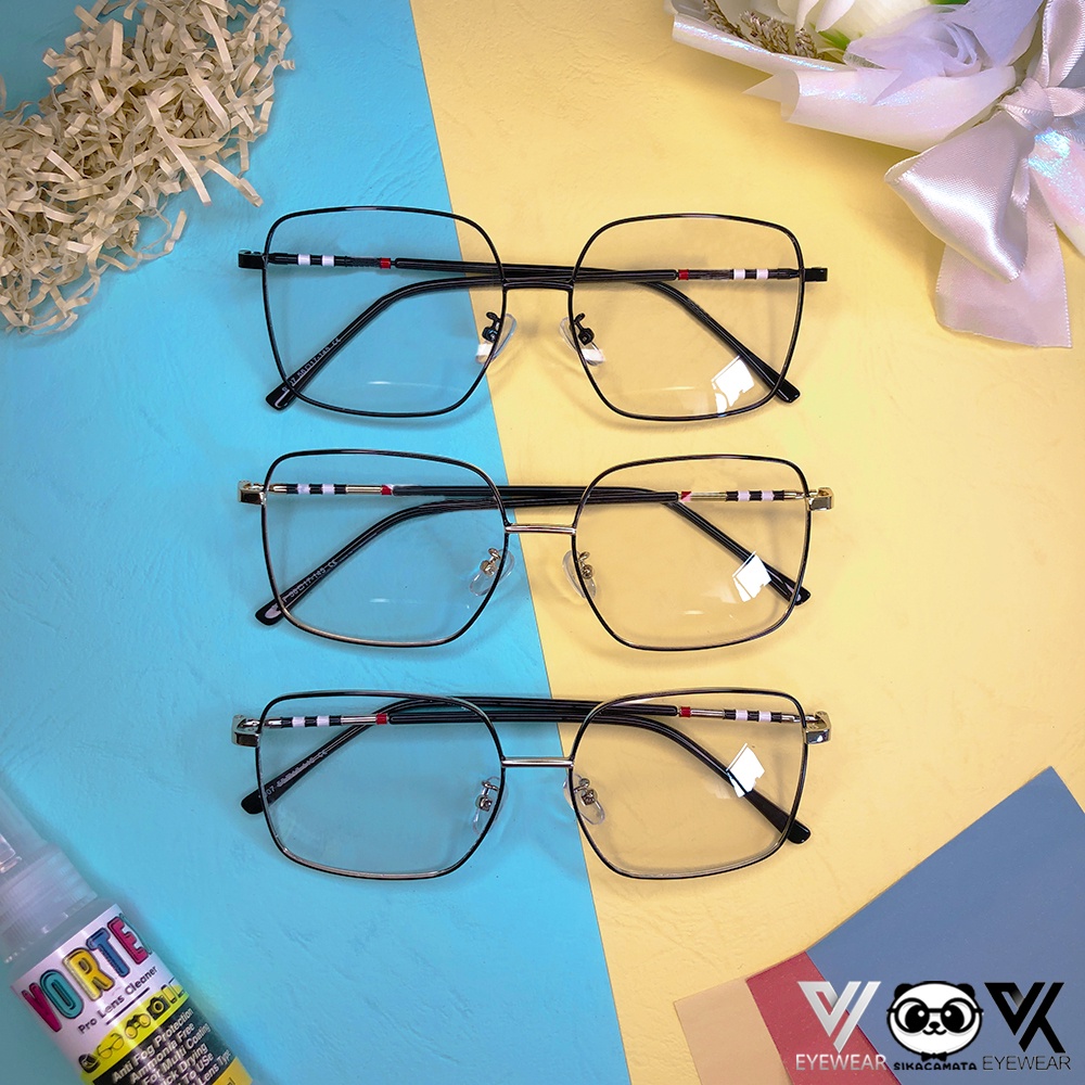 Kacamata PHOTOCROMIC 9907 Lensa grade optik Berubah warna Sunglass  Blueray Blulightcromic Bluecromic Minus &amp; Plus Korea Fashion Pria / wanita
