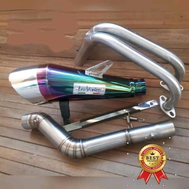 Knalpot NINJA250R LEOVINCE RAINBOW
