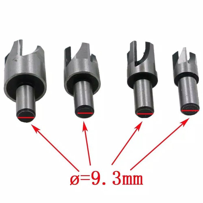 Mata Bor Wood Plug CHAMFERED Cutter Hole Saw set 4pc *mb51