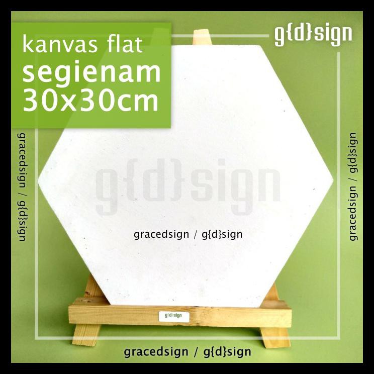 

Diskon Kanvas Flat Papan Triplek Datar Melukis Hemat Murah Segienam 30Cm - Po
