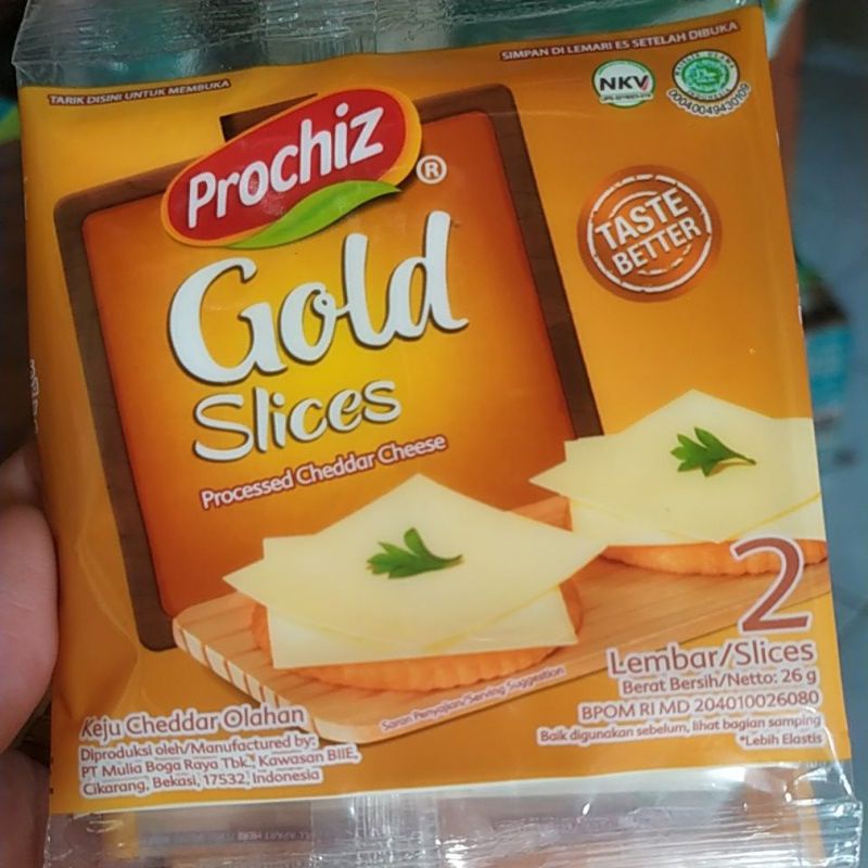 

Keju Prochiz Gold Slices isi 2