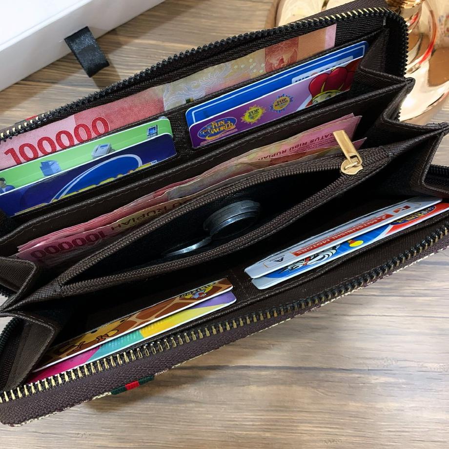 Harga Murah.. DOMPET GUCCI RICH SUPER DOMPET PANJANG WANITA KULIT WATERPROOF