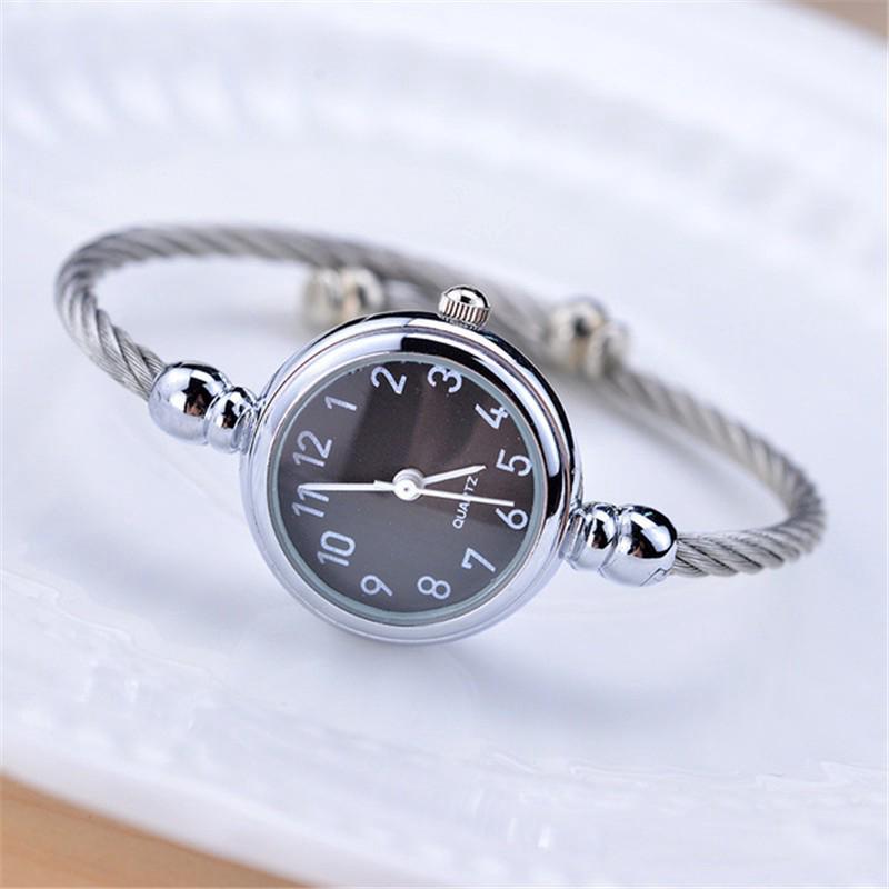 Jam Tangan  Quartz Analog Korea Stylish Strap Desain  Gelang  