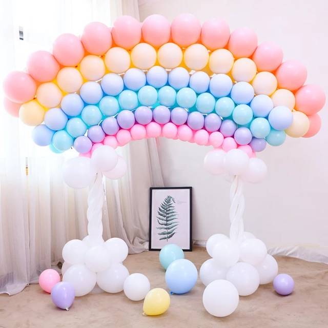 100 pcs Balon Latex Maccaron / pastel tebal 12 inc macaron soft doff