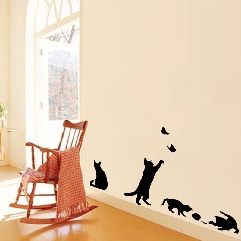 DIY home decor stiker  sweet dreamkucing bermain