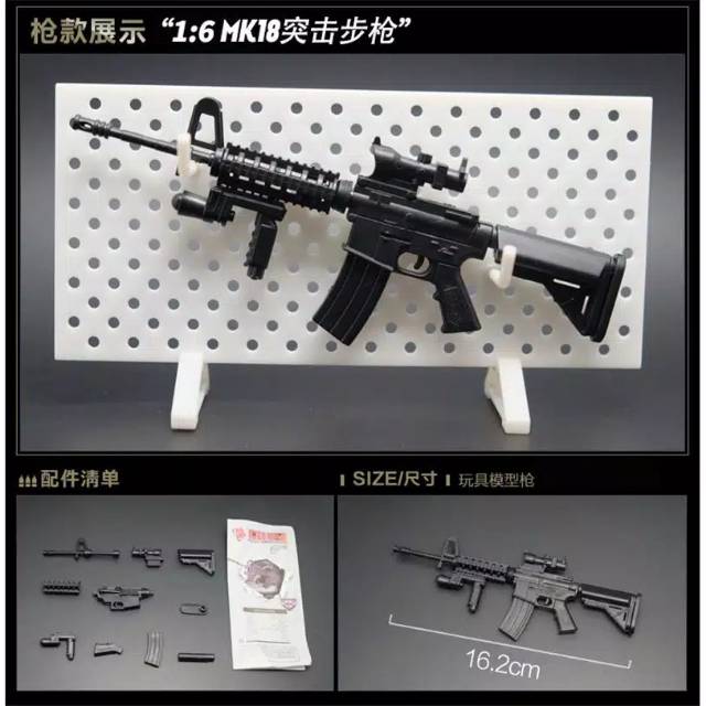 1 6 Weapon Gun Miniatur Senjata Api Pistol  Mainan  Mainan  