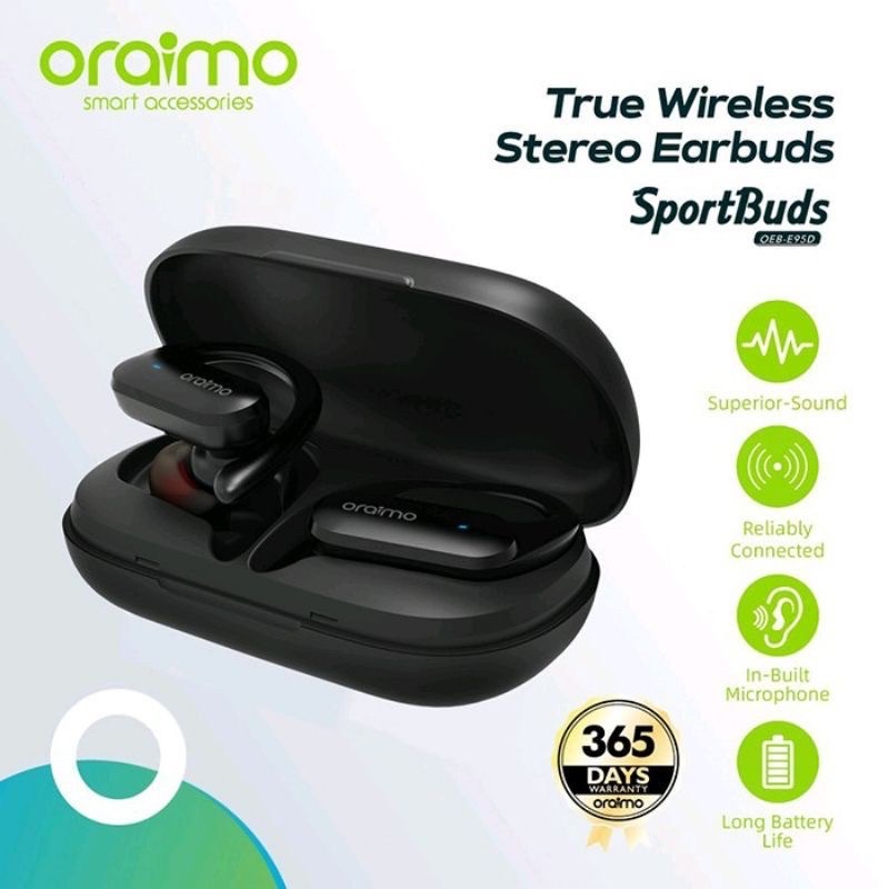 Oraimo OEB-E95D True Wireless Sport Earbuds Sportbuds