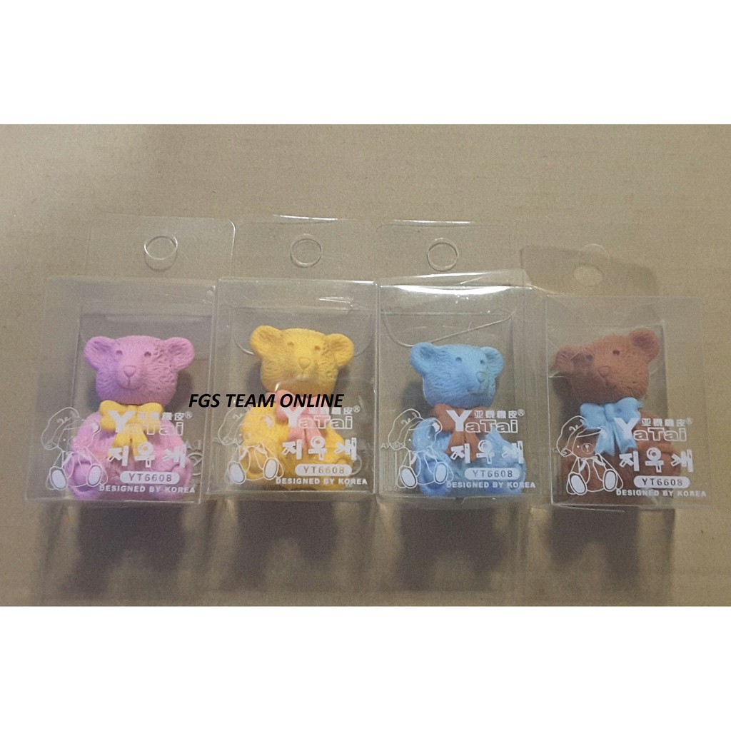 

BARANG UNIK PENGHAPUS TEDY BEAR 4 WARNA (PH-6608)