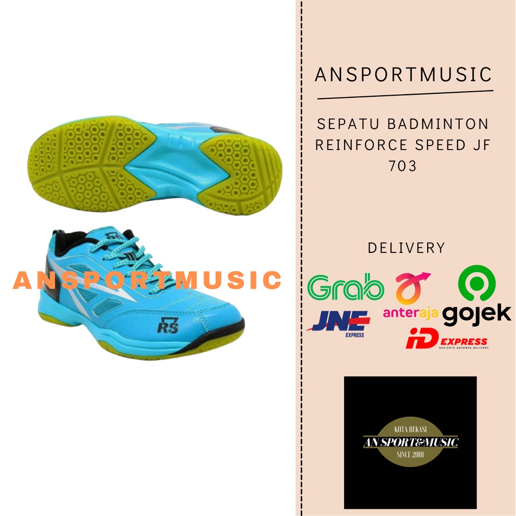 Sepatu Badminton RS JF 703 Original 100%