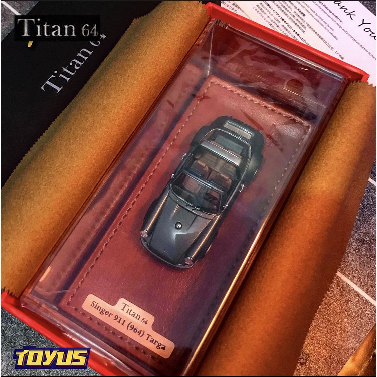 Make Up Titan 64 - TM002B SINGER PORSCHE TARGA 911 964 GUN METALLIC